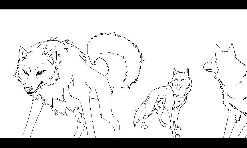 Wolf Pack Coloring Pages
 Coloring Pages Wolfs Rain Coloring Pages