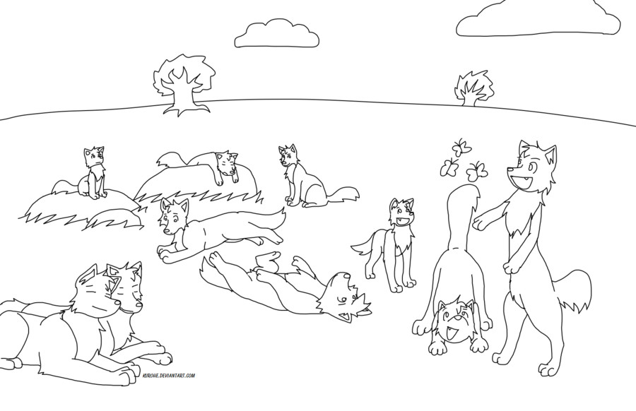 Wolf Pack Coloring Pages
 Wolf Pack Coloring Pages Coloring Home