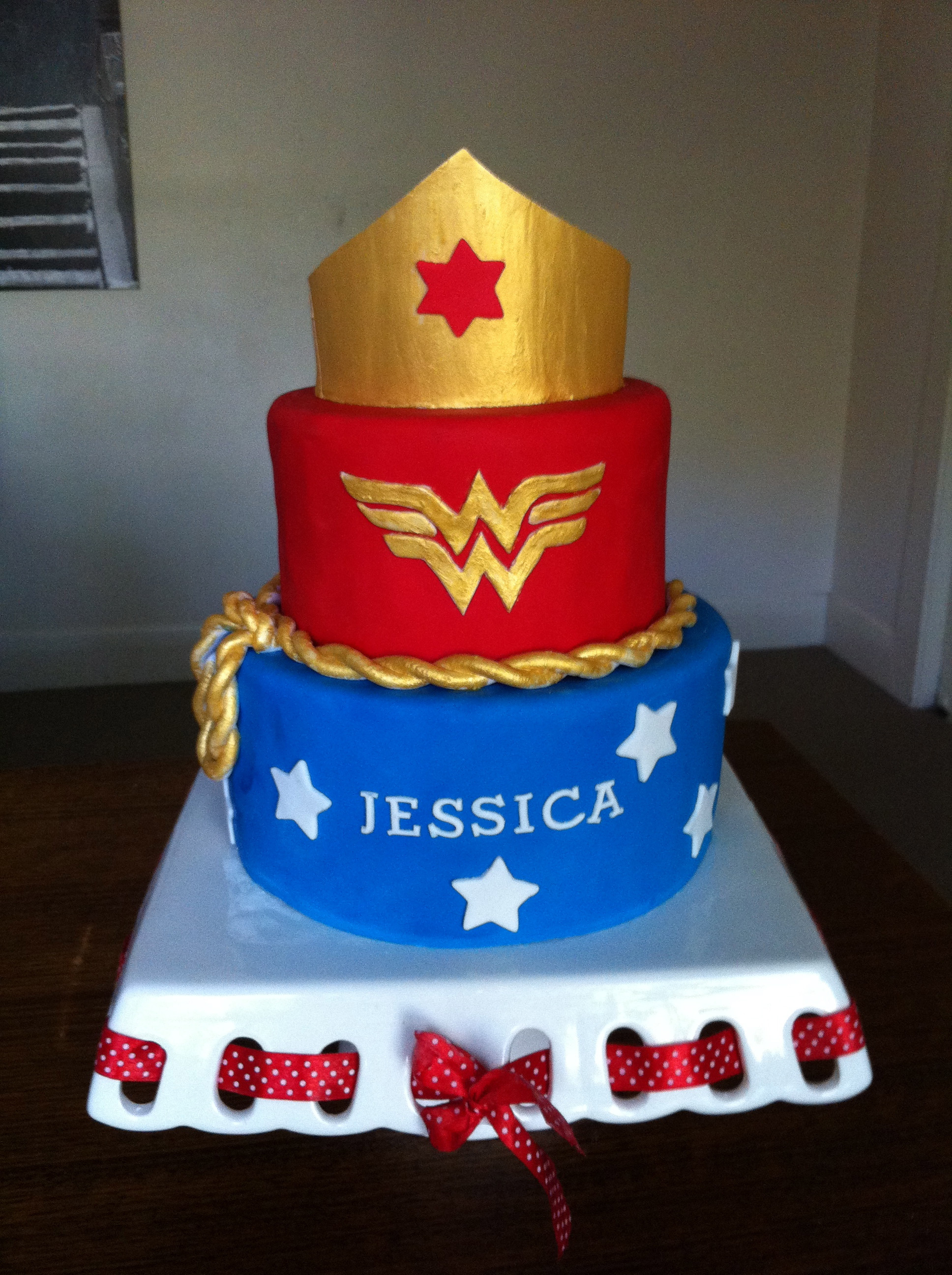 Wonder Woman Birthday Cake
 How to make a Wonder Woman Cake