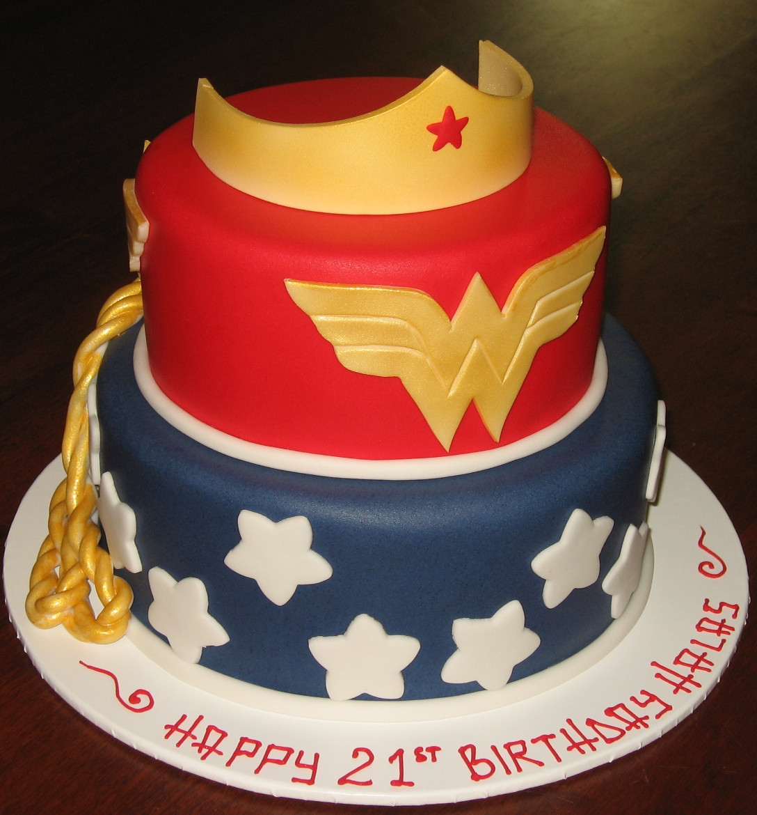 Wonder Woman Birthday Cake
 Let Them Eat Cake Wonderwoman themed cake