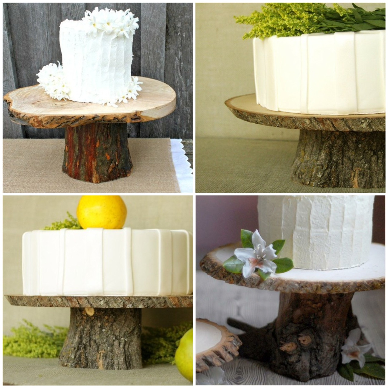 Wood Cake Stand DIY
 Rustic Wood Cake Stands a DIY