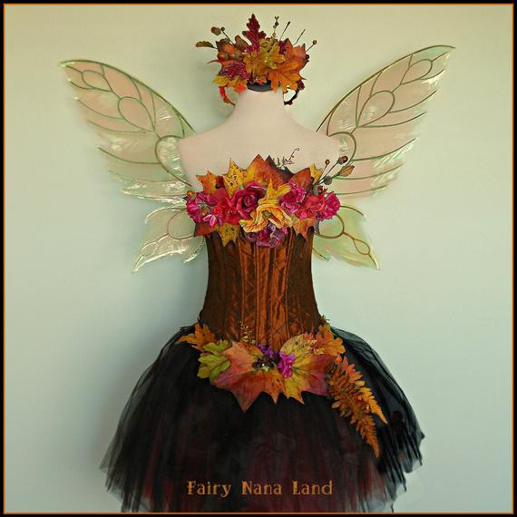 Woodland Fairy Costume DIY
 Items similar to SALE Adult fairy costume The Woodland