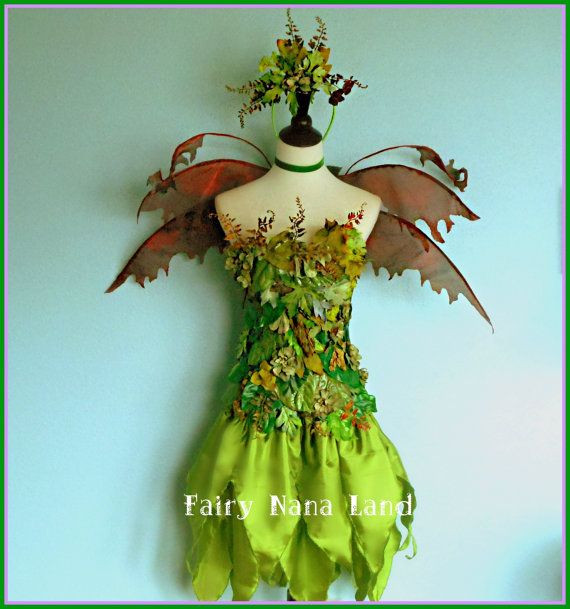 Woodland Fairy Costume DIY
 Fairy Costume Woodland Faerie Earth Fairy adult size