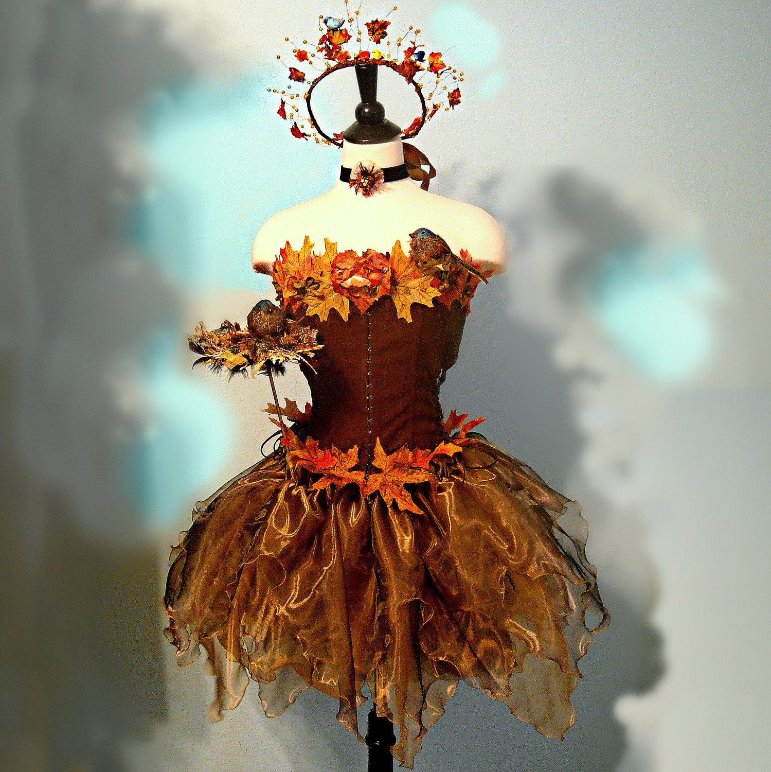 Woodland Fairy Costume DIY
 Items similar to Adult Fairy Costume The SONGBIRD FAERIE