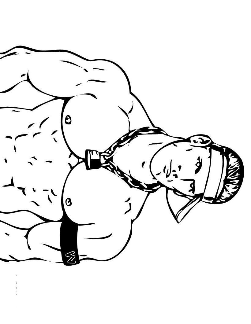 Wwe Coloring Pages For Boys
 Wrestlers 4 [1] Printable Wrestling WWE Coloring Pages