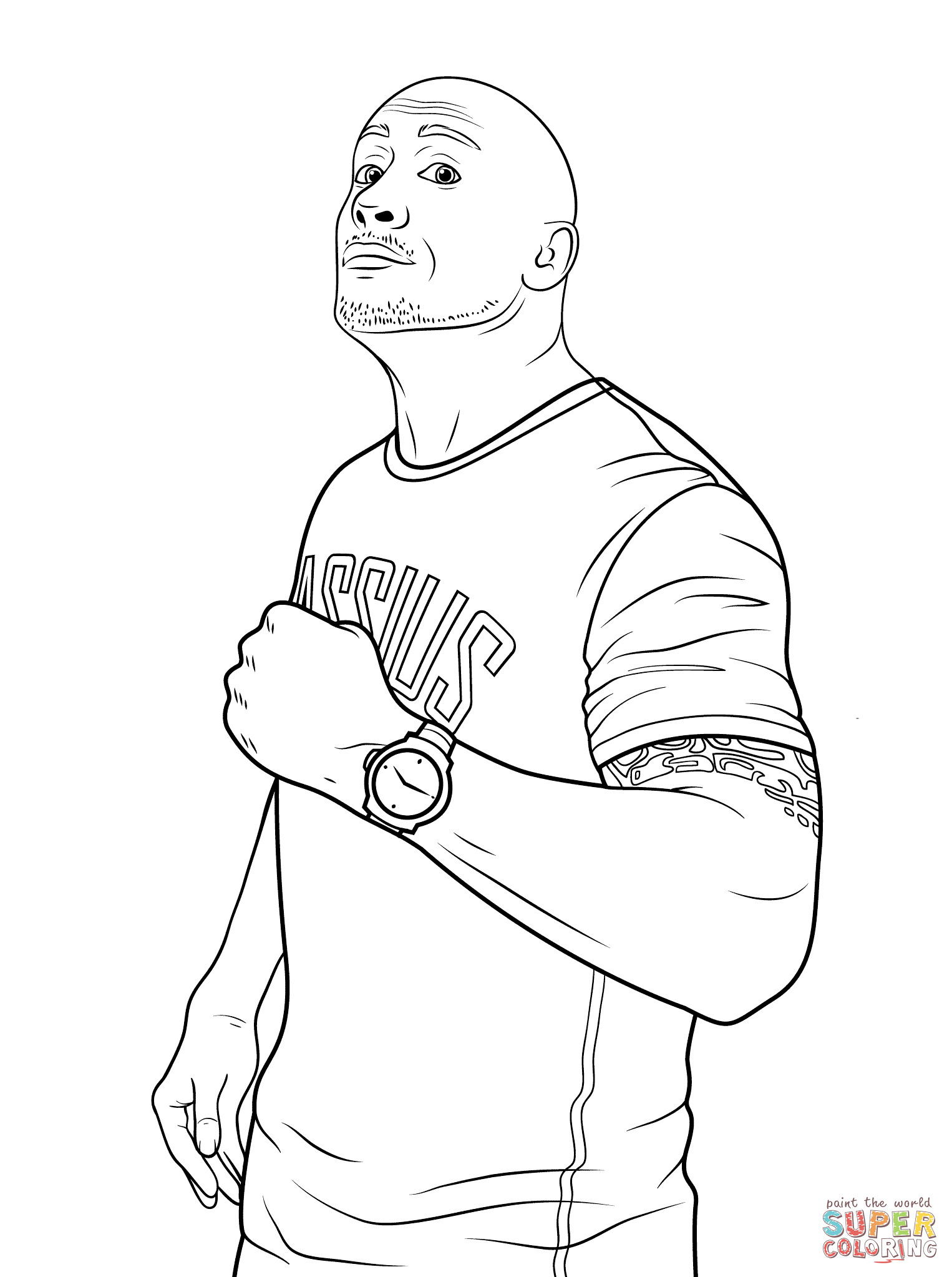 Wwe Coloring Pages For Boys
 WWE clipart color Pencil and in color wwe clipart color