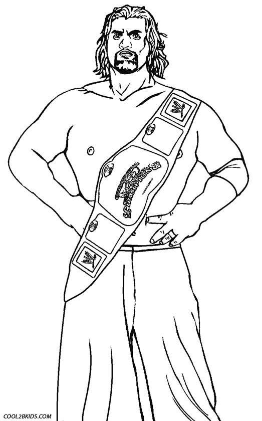 Wwe Coloring Pages Printable
 Printable Wrestling Coloring Pages For Kids