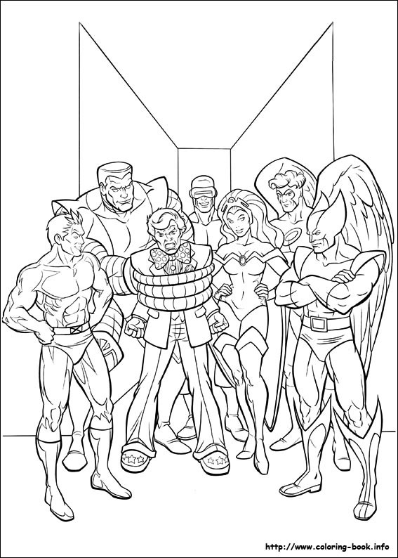 X-Men Coloring Pages
 X Men coloring picture