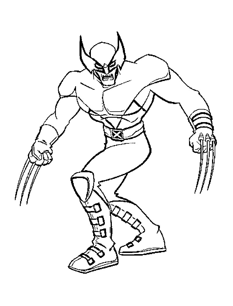 X-Men Coloring Pages
 Free Printable X Men Coloring Pages For Kids