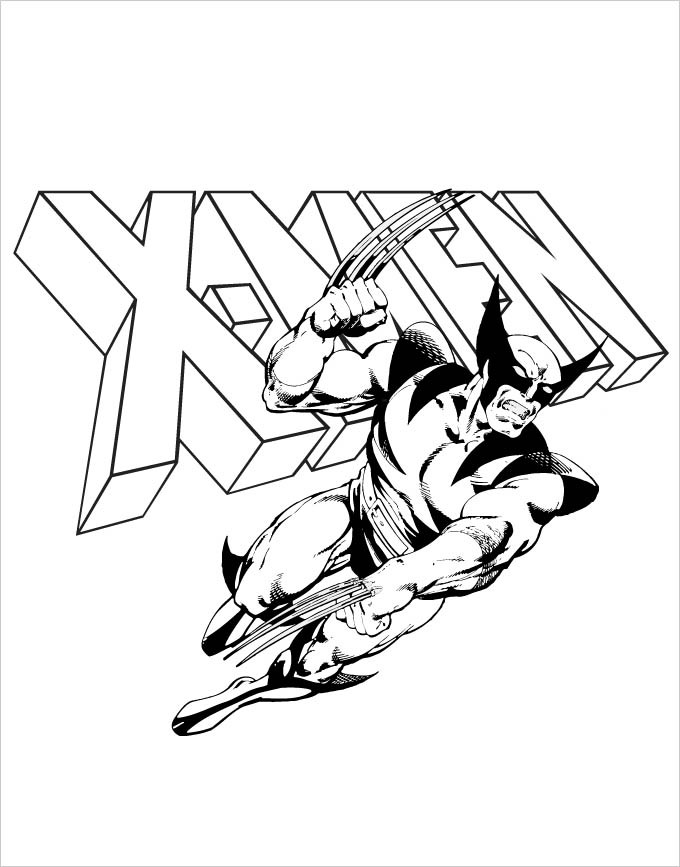 X-Men Coloring Pages
 Superhero Coloring Pages Coloring Pages