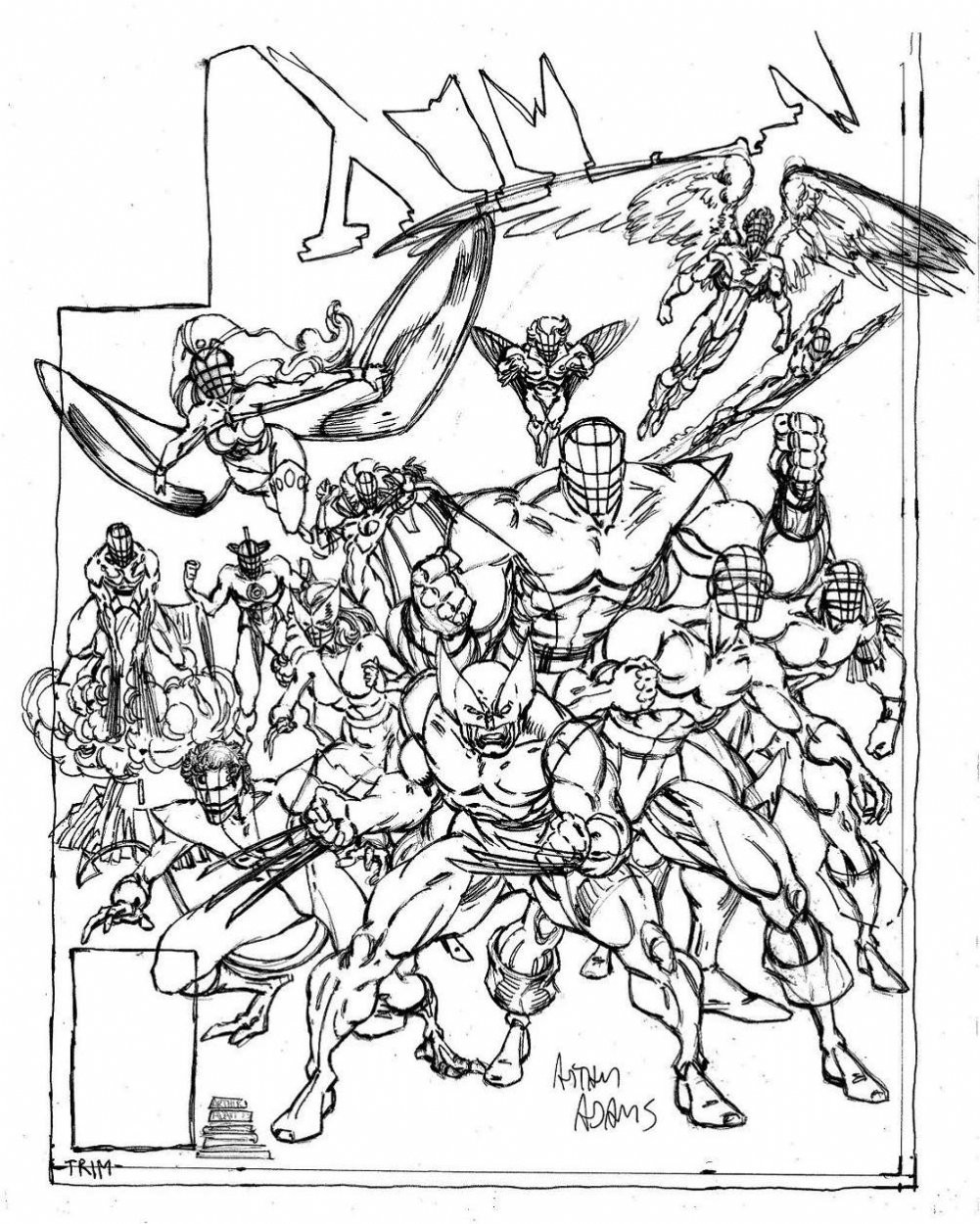 X-Men Coloring Pages
 The Unpublished X Men Classic X Men Week Art Adams