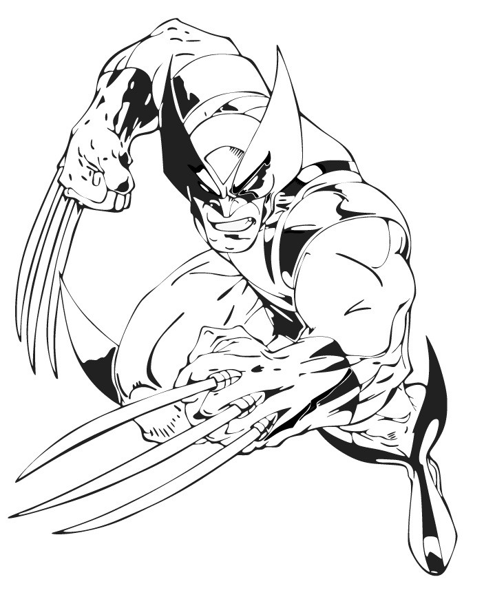 X-Men Coloring Pages
 Free Printable X Men Coloring Pages For Kids