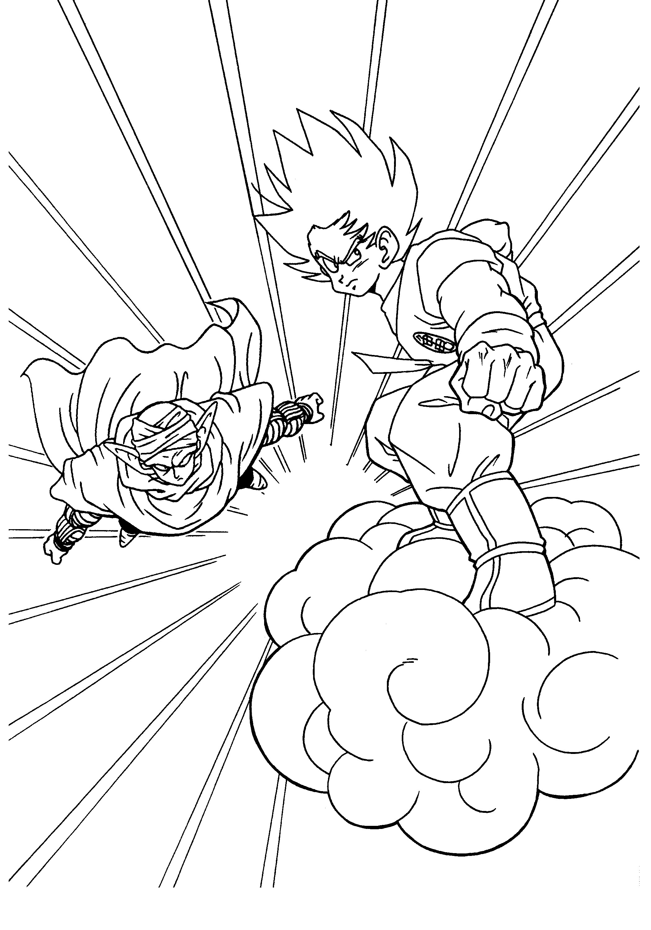 Z Coloring Pages
 Free Printable Dragon Ball Z Coloring Pages For Kids