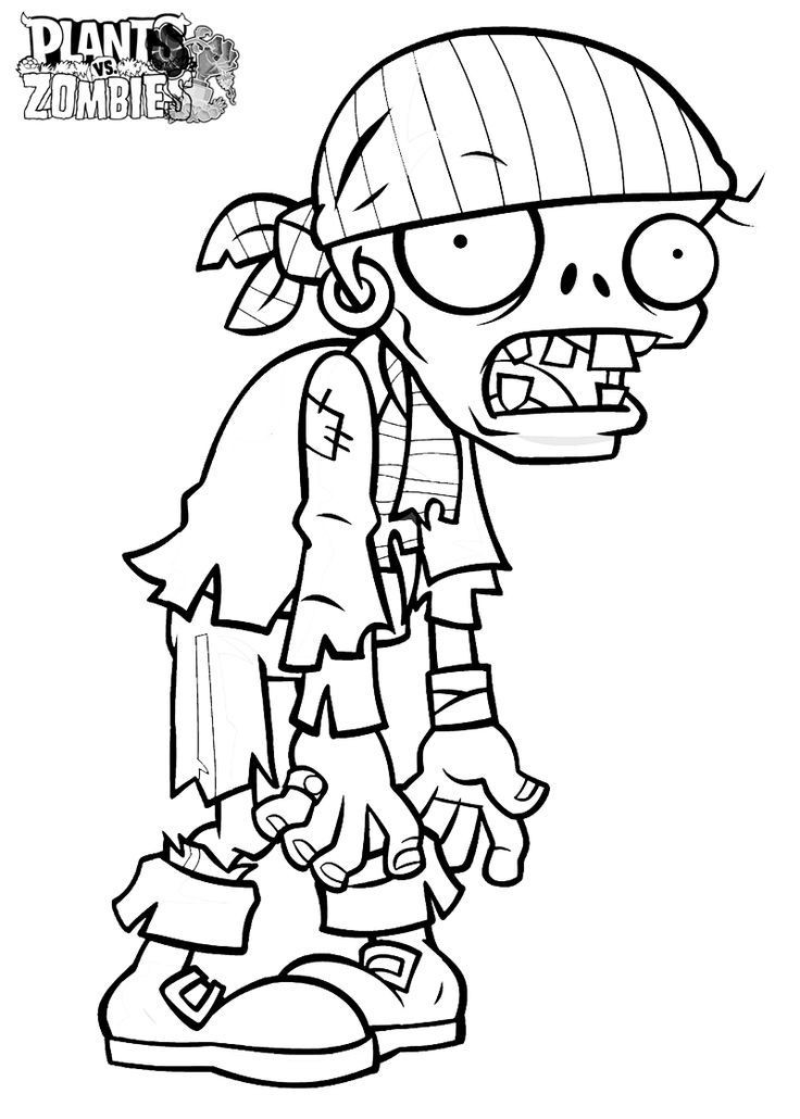 Zombie Printable Coloring Pages
 Plants Vs Zombies Coloring Pages Coloring Home