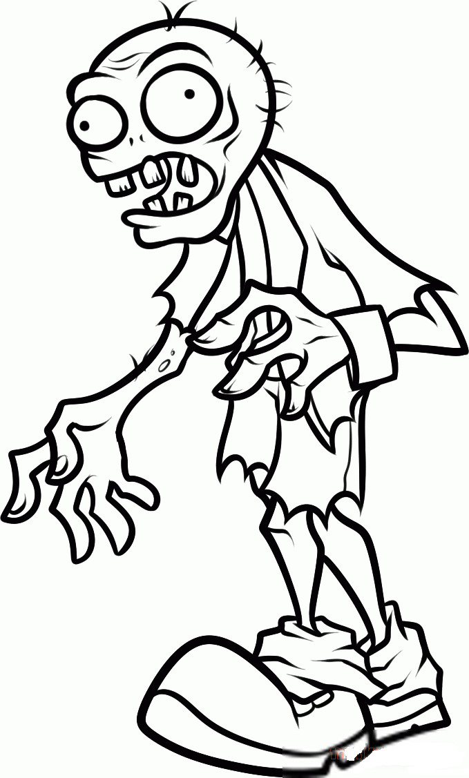 Zombie Printable Coloring Pages
 Printable Plants Vs Zombies Coloring Pages Coloring Home