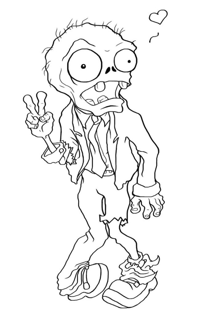 Zombie Printable Coloring Pages
 Free Printable Zombies Coloring Pages For Kids