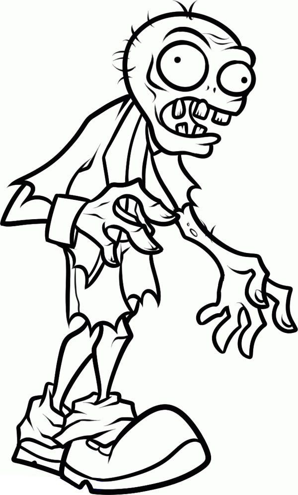 Zombie Printable Coloring Pages
 Kids Zombie Coloring Page Coloring Home