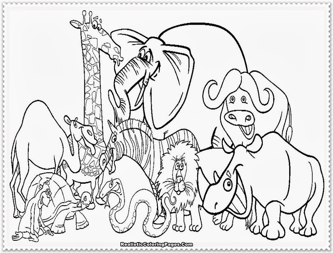 Zoo Animals Coloring Pages
 Zoo Animal Coloring Pages