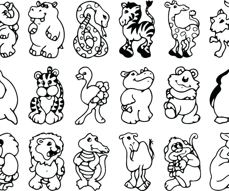 Zoo Animals Coloring Pages
 Zoo Animal Coloring Pages For Preschool at GetColorings