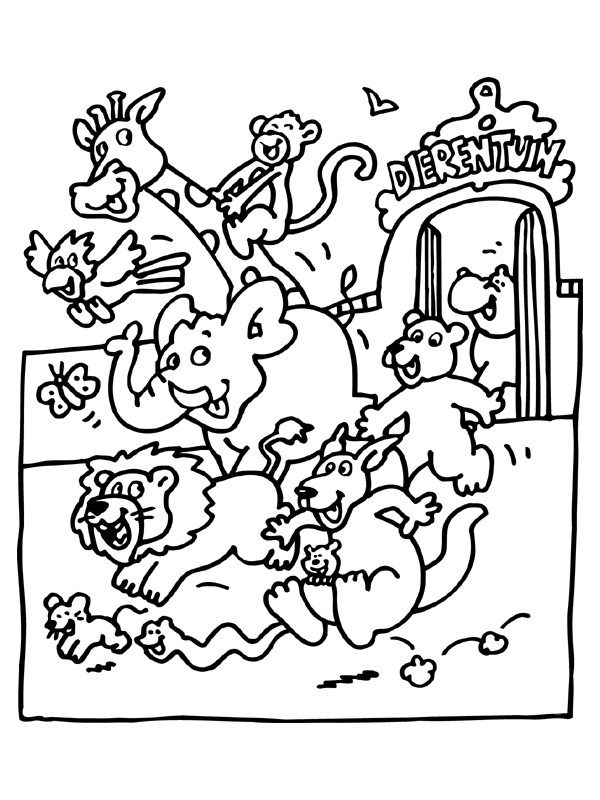 Zoo Animals Coloring Pages
 Free Printable Zoo Coloring Pages For Kids
