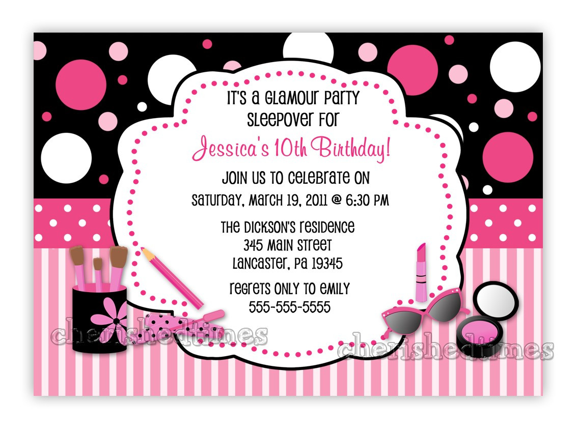 10Th Birthday Party Places
 10th Birthday Party Invitation Wording