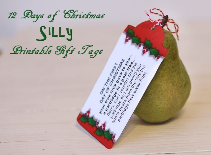 12 Days Of Christmas Funny Gift Ideas
 Silly 12 Days of Christmas Printable Tags – About Family