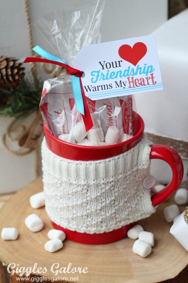 12 Days Of Christmas Gift Ideas For Friends
 Friendship Warms My Heart Gift and Tag