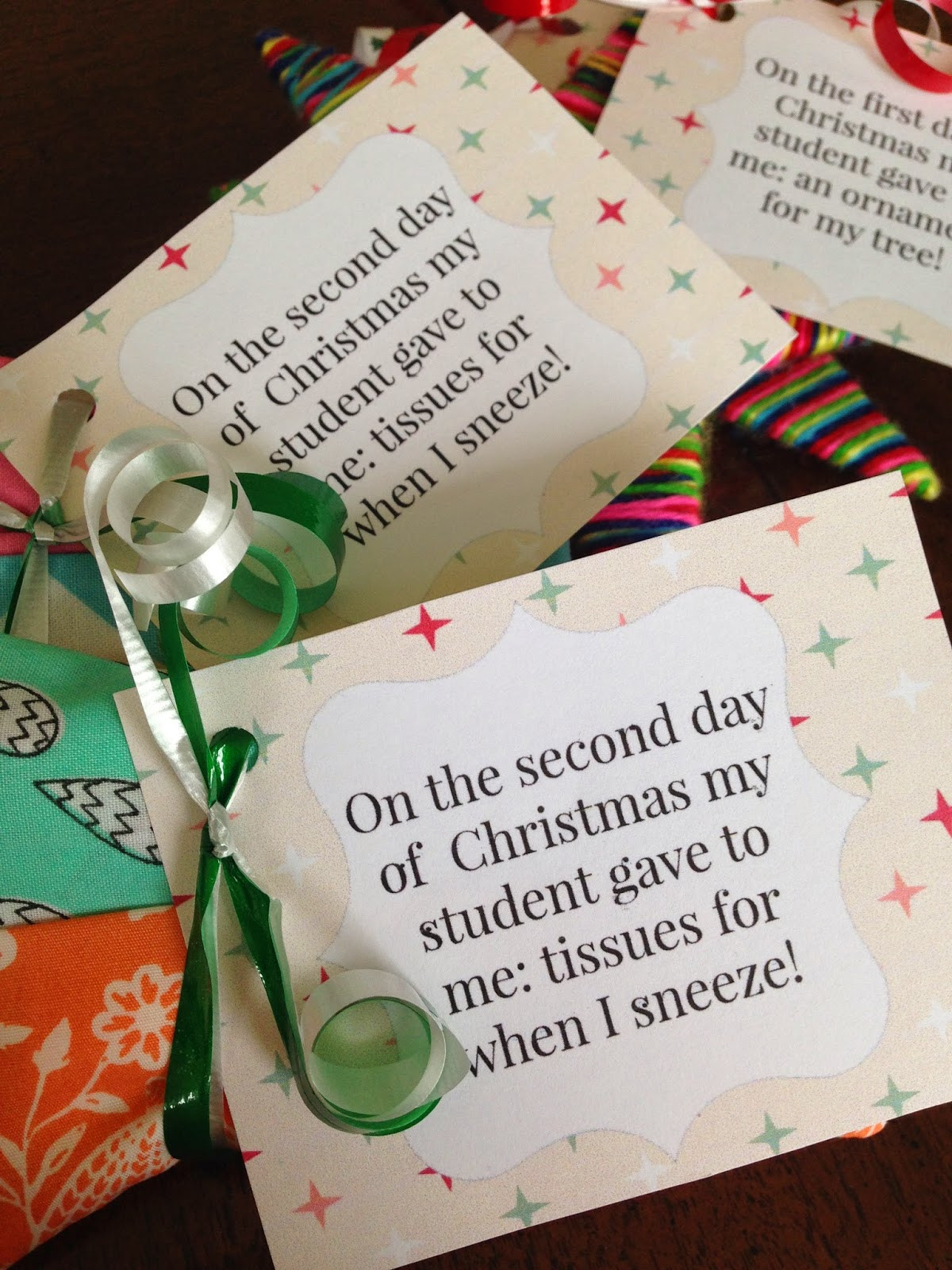 12 Days Of Christmas Gift Ideas For Friends
 Little Bit Funky 12 days of Christmas teacher edition