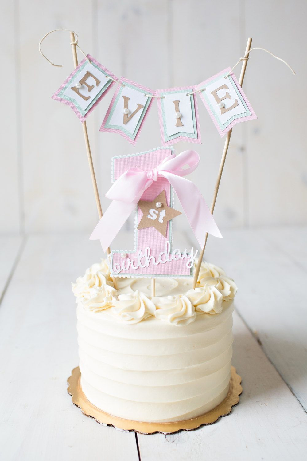 1St Birthday Cake Girl
 GIRL FIRST BIRTHDAY First Birthday Decorations 1st