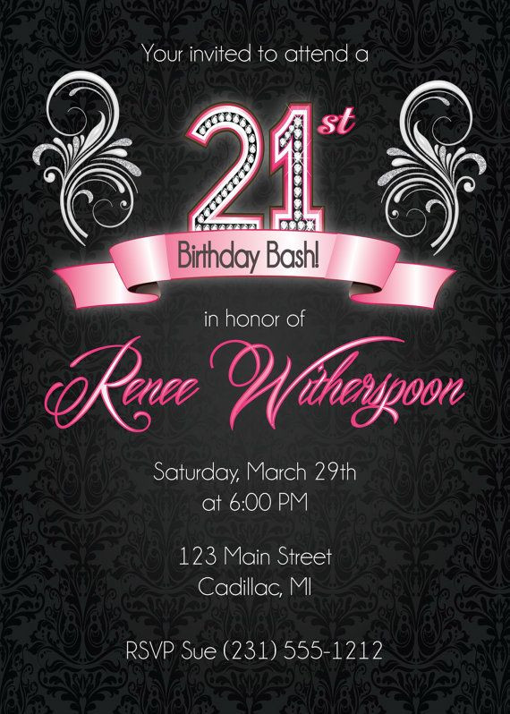 21St Birthday Party Invitations
 21st Birthday Invitation 21st Birthday Party Invitation