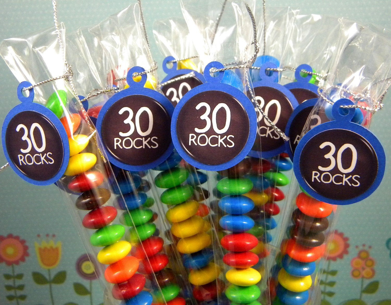 30 Birthday Decorations
 30th Birthday Candy Treat Bags 30 Rocks Set of 12