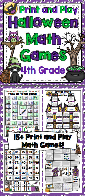4Th Grade Halloween Party Ideas
 Halloween Math Games 4th Grade