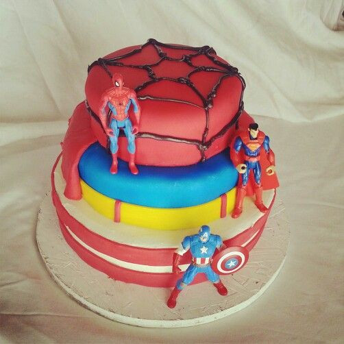 5 Year Old Boy Birthday Party Ideas
 Super hero cake for my 5 year old boys birthday Superman