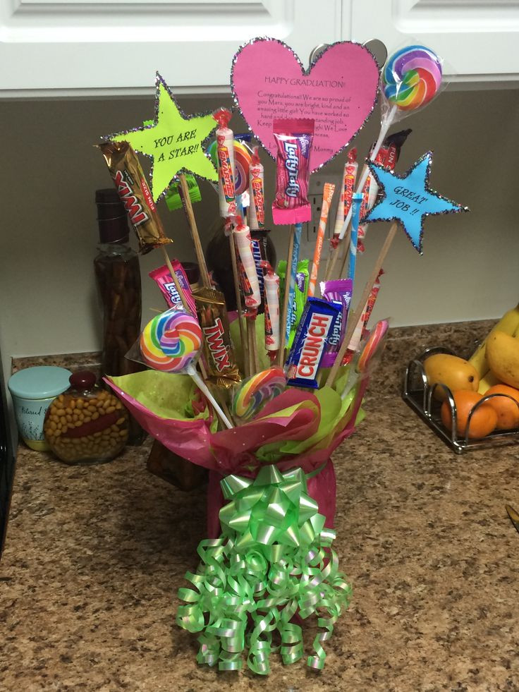 5Th Grade Graduation Gift Ideas For Boys
 This is a t bouquet I made for my daughter s 5th grade
