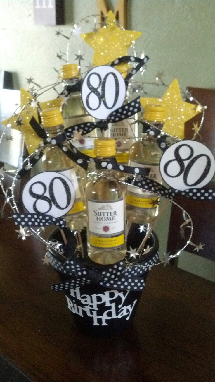 80Th Birthday Party Ideas For Dad
 Another t "basket" I made for a friend s dad s 80th