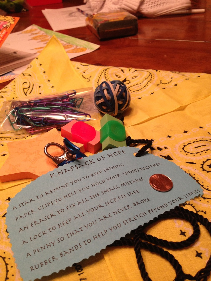 8Th Grade Graduation Gift Ideas For Him
 Best 25 Knapsack of hope ideas on Pinterest