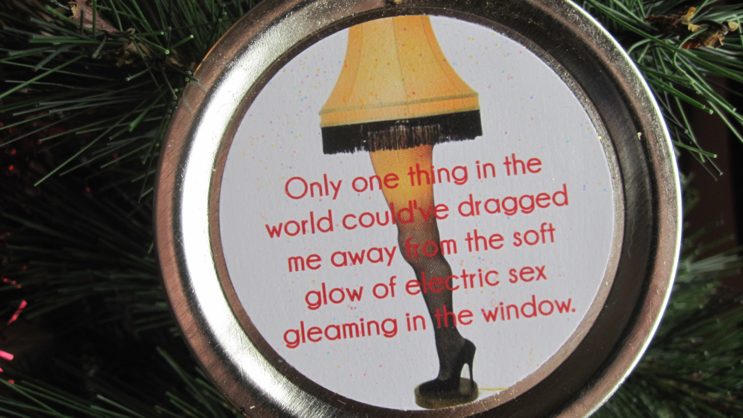 A Christmas Story Lamp Quote
 A Christmas Story Ornament Funny Movie Quote by