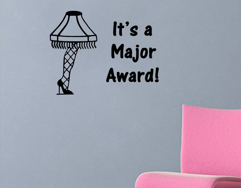 A Christmas Story Lamp Quote
 A Christmas Story quote It s A Major Award with leg lamp