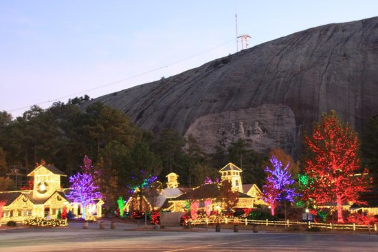A Stone Mountain Christmas
 Our map brochure and parking ticket at Stone Mountain Park