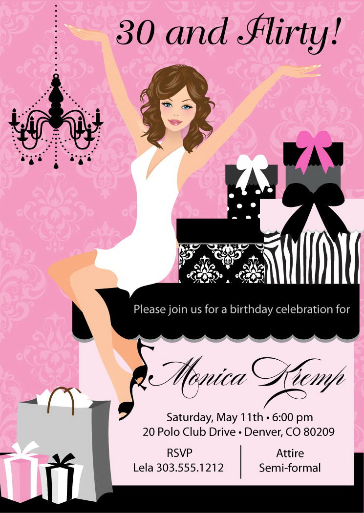 Adult Birthday Party Invitations
 Elegant Gifts Adult Birthday Party Invitations on Luulla