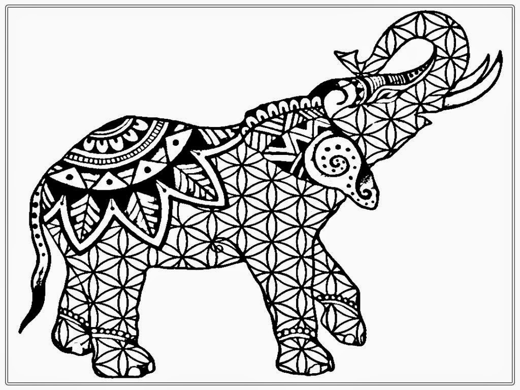 Adult Coloring Book Elephant
 Adult Coloring Pages Free African Elephant