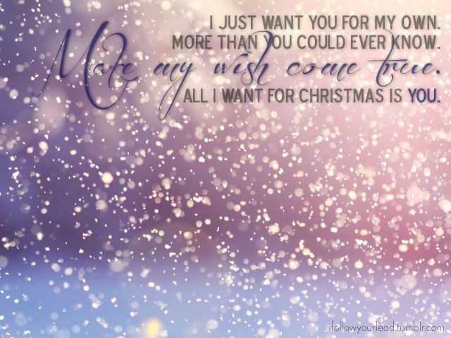 All I Want For Christmas Is You Quotes
 mariah carey all i want for christmas is you