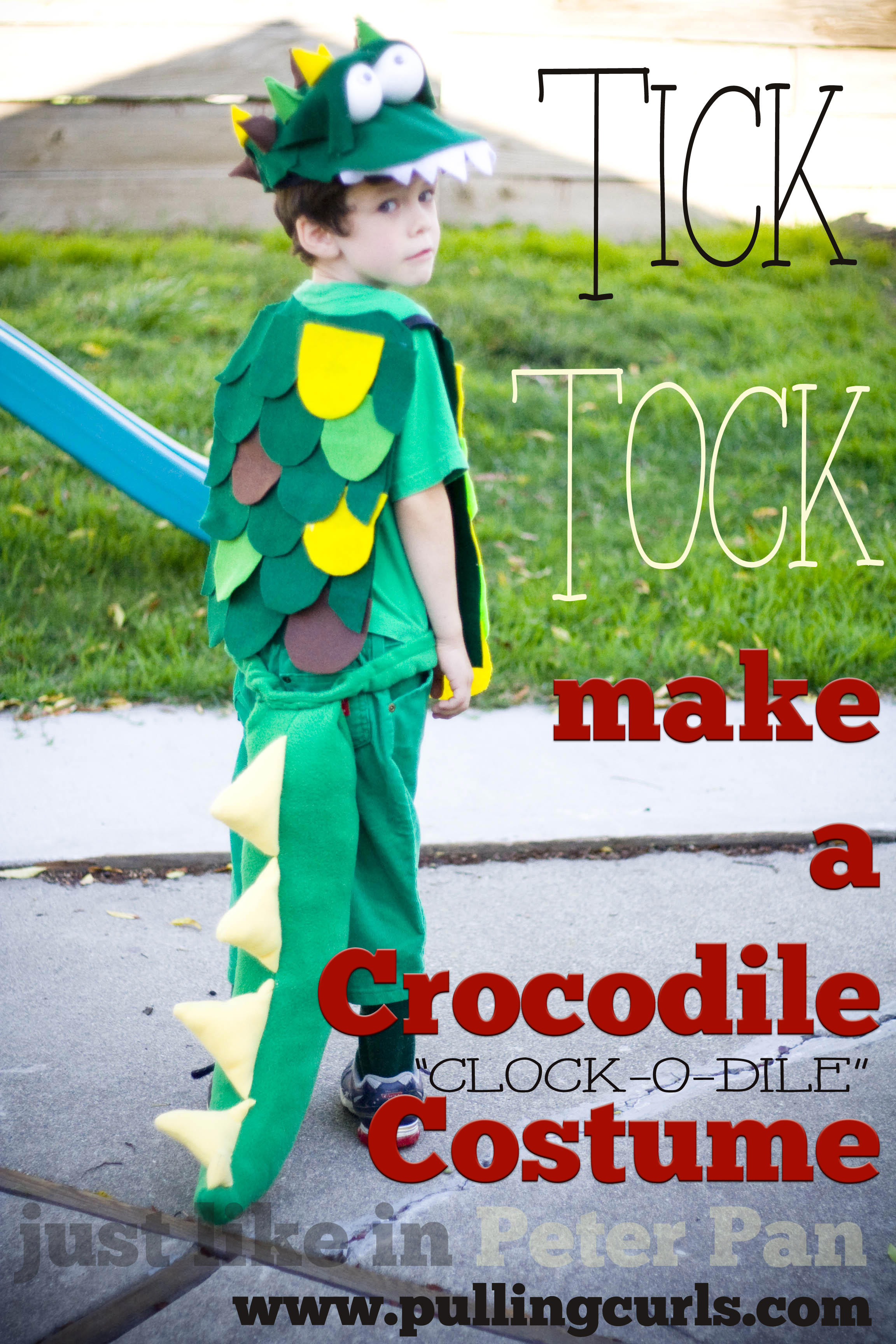 Alligator Costume DIY
 DIY Crocodile Costume "The Clock o Dile"