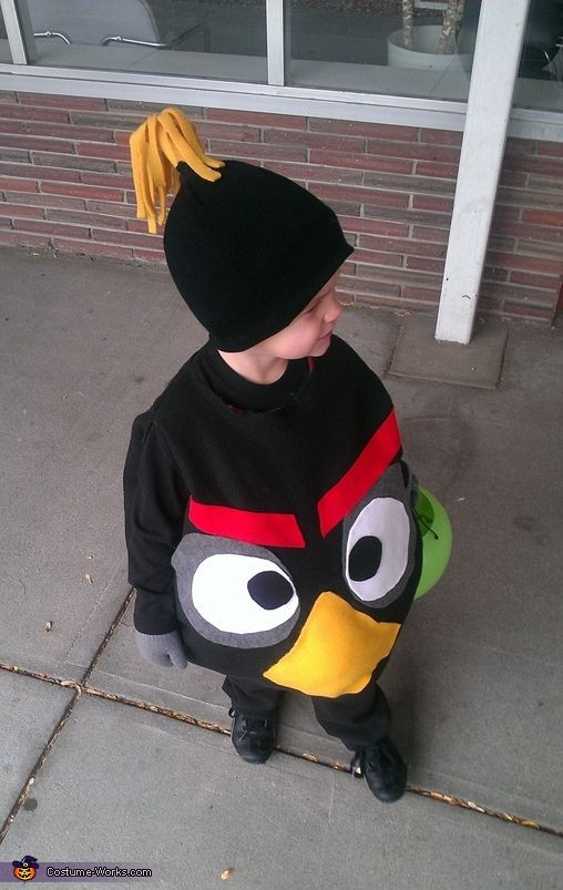 Angry Bird Costume DIY
 Black Angry Bird Costume