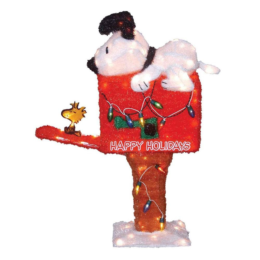 Animated Christmas Decorations Indoor
 NEW in Box Christmas Holiday Peanuts Animated Mailbox