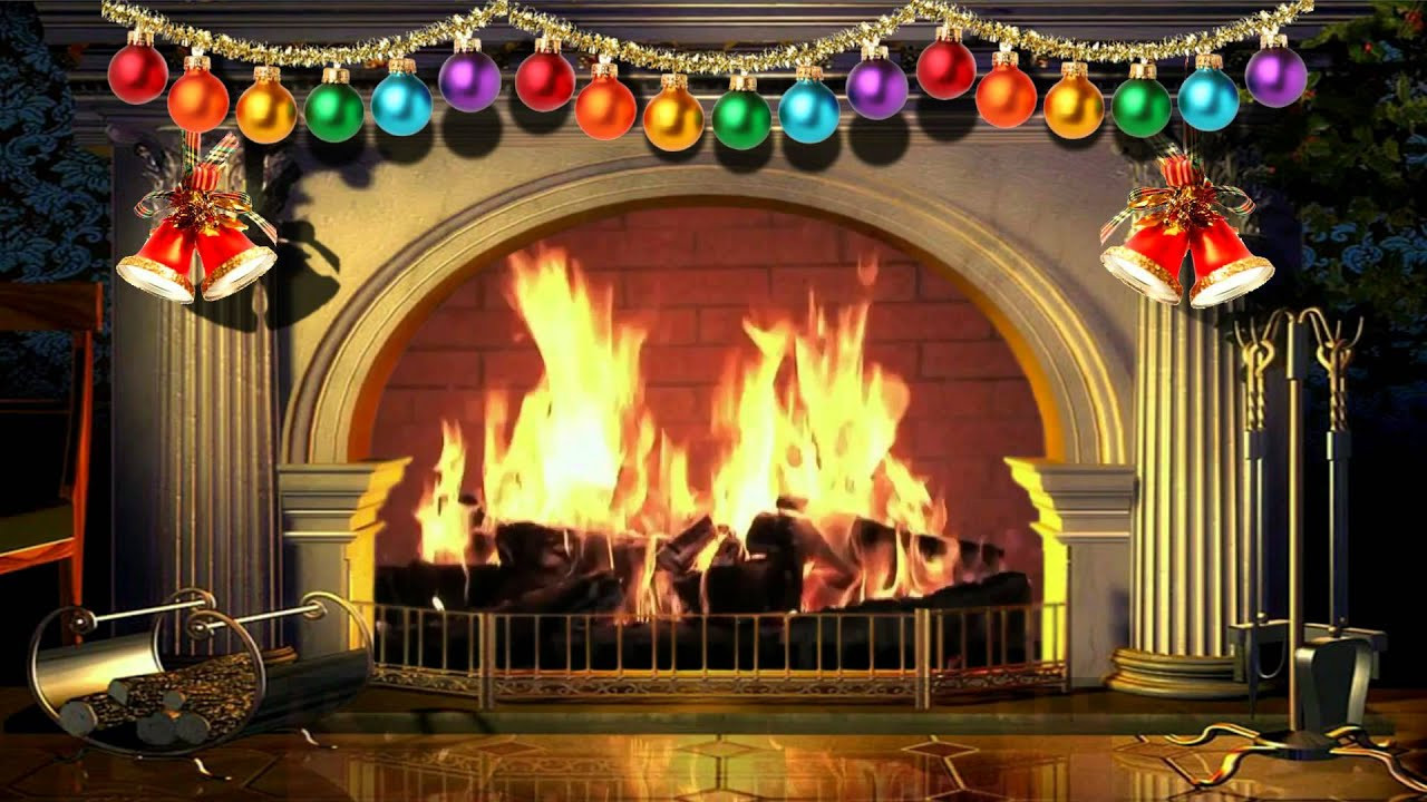 Animated Christmas Fireplace
 Virtual Christmas Fireplace Free background video 1080p