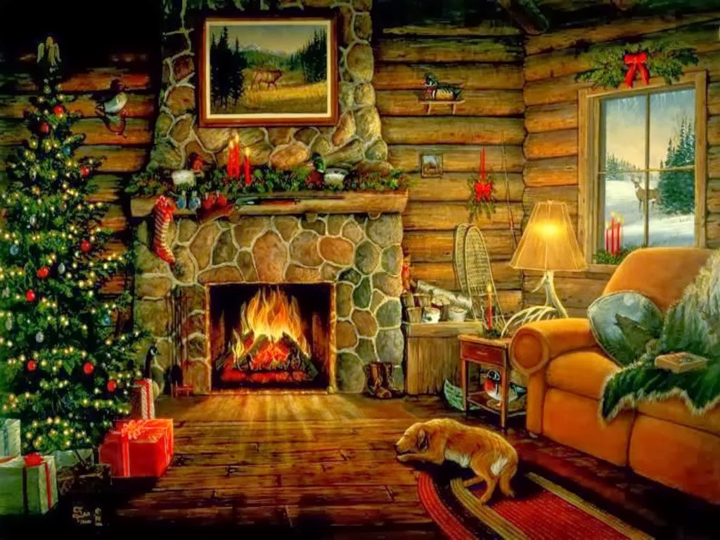 Animated Christmas Fireplace
 The Arroyo Sage December 2013