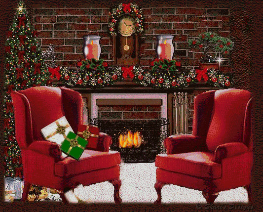 Animated Christmas Fireplace
 Christmas Fireplace Graphics