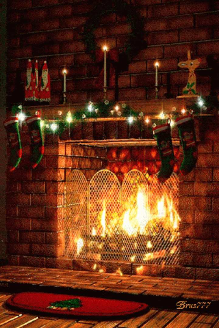 Animated Christmas Fireplace
 Merry Christmas fireplace ANIMATED GIF SpeakGif
