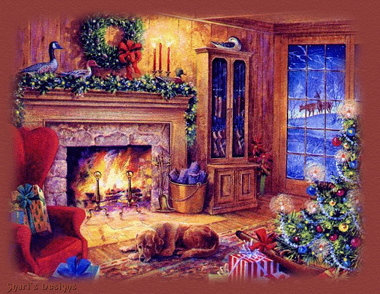 Animated Christmas Fireplace
 My Daily Life As A Wife and Mother Happy Sunday